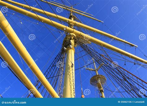 Ship mast stock photo. Image of frigate, galley, ocean - 35062136