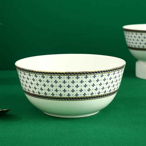 Sicilia Fine Bone China 6" Serving Bowl - Royal Blue - 1 Pc – Wonderchef