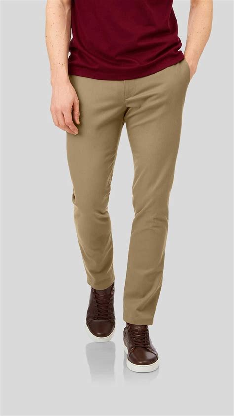 An Everyday Classic Khaki Tan Stretch Men Chinos – Mark Morphy