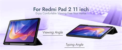Robustrion Cover for Redmi Pad 2 11 inch Cover Case with [Pencil Holder ...
