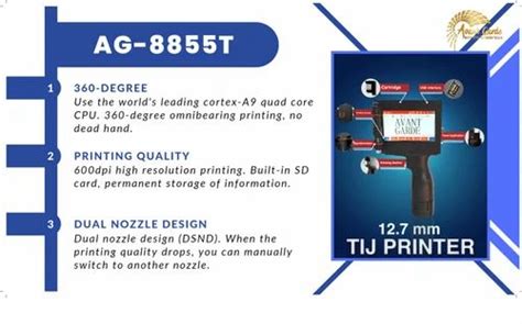 Batch Coding Machine - Tij Handheld Inkjet Printer- Avant Garde ...