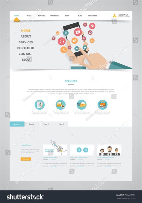 JavaScript Website Template Design 的图像结果