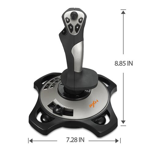 TNP USB Flightstick PC Joystick Controller Simulator Gamepad - Wired ...