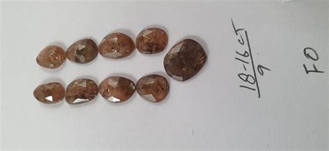 Andalusite Rose Cut Slices -- Jindal Gems