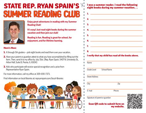 Rep. Spain Launches Annual Summer Reading Program - Ryan Spain