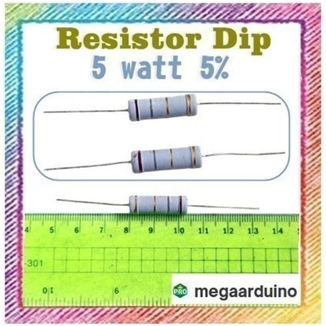 Jual Resistor Dip 1K5 1.5 kilo ohm 5W 1.5 K 1 watt 5% - Kota Semarang ...