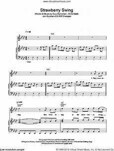 strawberry swing lyrics coldplay strawberry swing sheet for voice piano strawberry swing lyrics coldplay strawberry swing sheet for voice piano