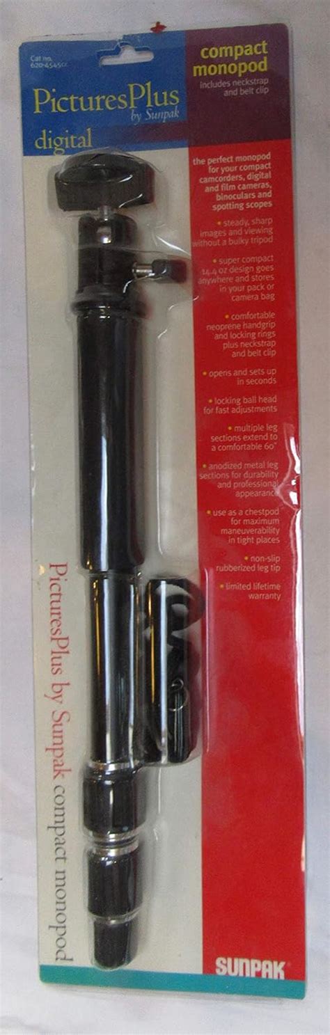 Buy Sunpak Compact Monopod w/Neck Strap and Belt Clip Online at Low ...