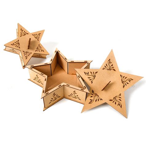 Star Wooden Gifting Box | The Engraved Store
