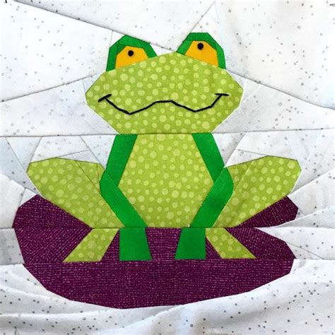Frog Quilt Pattern 的图像结果