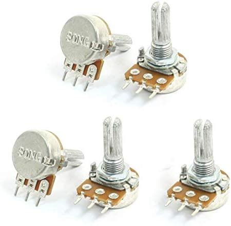 MCIGICM 10K Ohm Linear Taper Rotary Potentiometer, 10KB B10K Pot (10 ...
