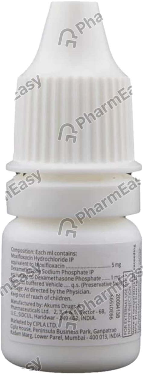 Moxicip D Eye Drops 5ml: Uses, Side Effects, Price & Dosage | PharmEasy