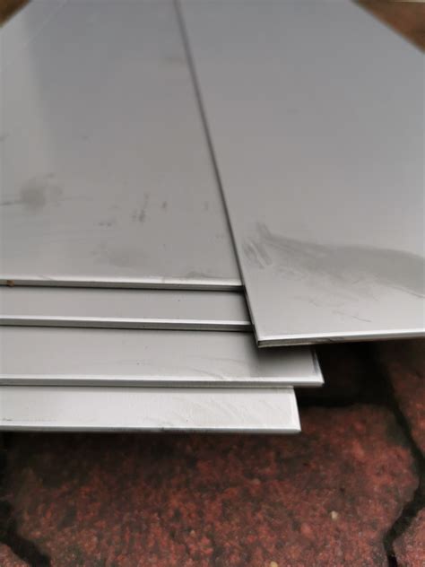 Formatki z blachy z gat. AISI 316 i 316L (1.4404) , wymiar 2000 x 160 x ...