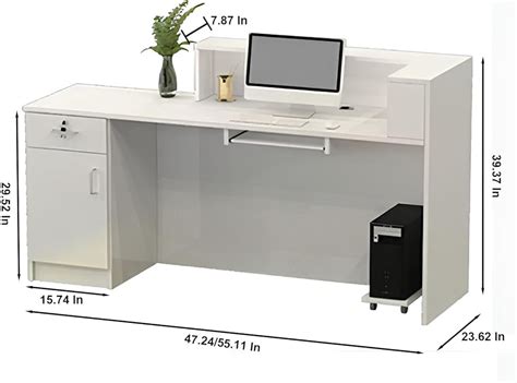 DDZYC Front Desk Reception Counter, Front Counter Desk India | Ubuy