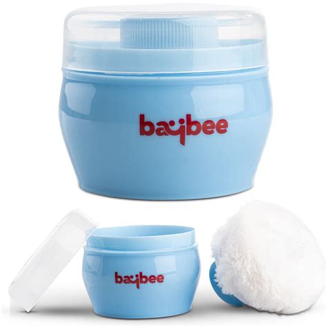 Baybee Baby Powder Puff with Storage Container, Ultra Soft Baby Powder ...