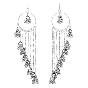 Shreyadzines Designer Traditional Oxidized Silver Kashmiri Style Bali ...
