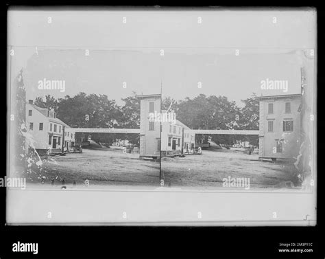Railroad crossing -North St. area , Buildings. Hingham Public Library ...