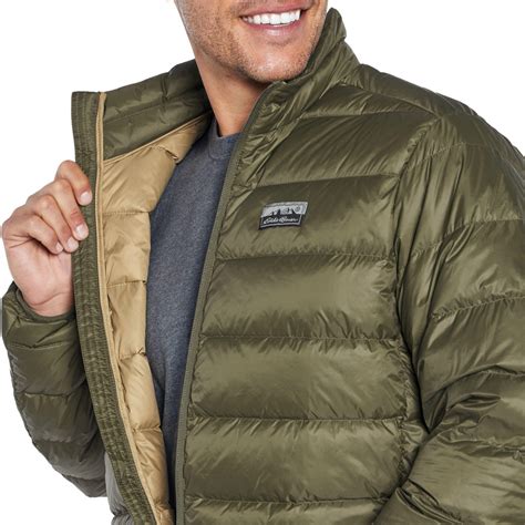 Eddie Bauer Men's Down Packable Jacket Microlight Sizes S-3XL Olive 650 ...