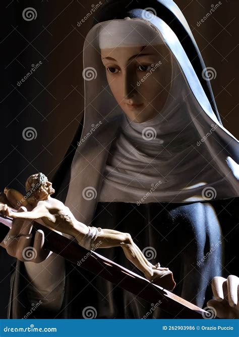 Saint Rita of Cascia. Beautiful Half-length Image of Santa Rita of ...