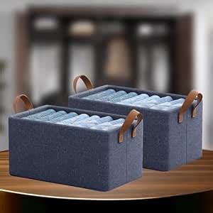 CANWAY 26 Liters - 2 Piece Foldable Wardrobe Cloth Organizer with ...