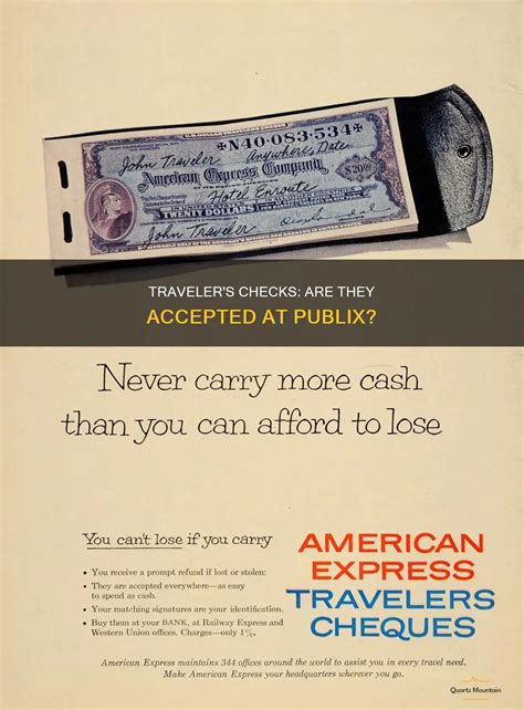 Traveler's Checks: Are They Accepted At Publix? | QuartzMountain