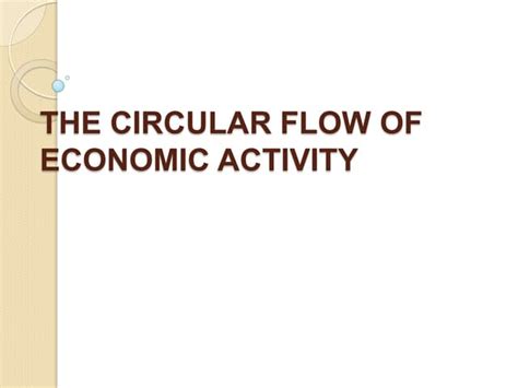 Circular Flow Model of Economic Activity 的图像结果