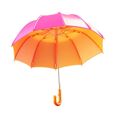 umbrella in 3D style trending color palette with 23886697 PNG