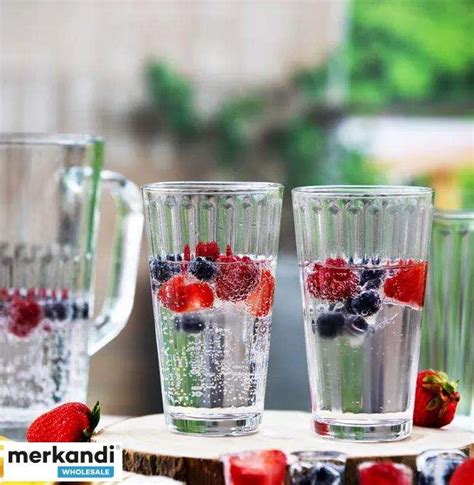 Drinking glasses 360 ml assorted designs 3 models - Poland, New - The ...