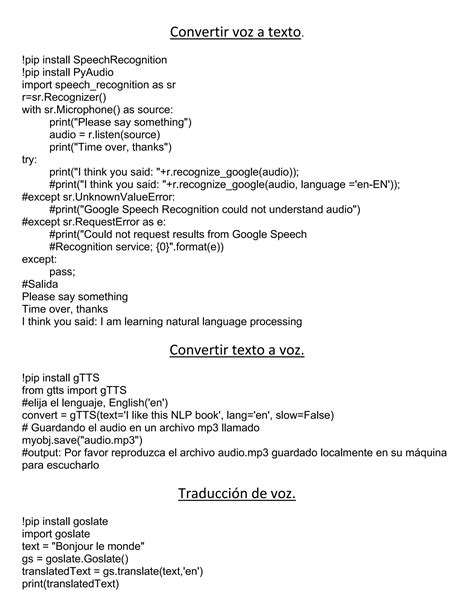 Procesamiento del lenguaje natural con python | PDF