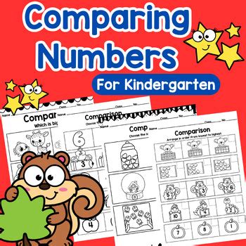 Image result for Kindergarten Math Worksheets Comparing Numbers