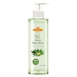 Buy Khadi 100% Pure Natural Ayurvedic Neem Bodywash For Healthy ...