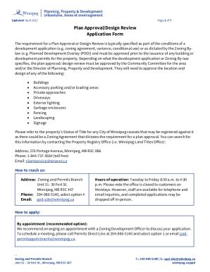 Fillable Online Plan Approval/Design Review Application Form Fax Email ...