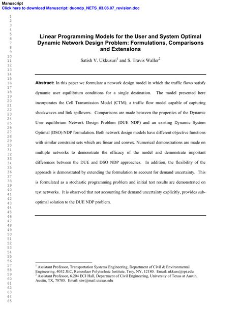 Image result for Linear Programming Network Models