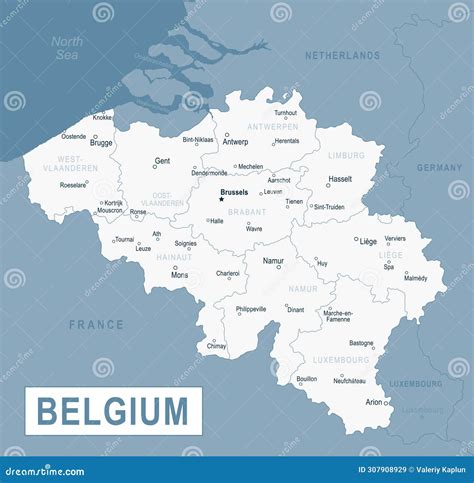 belgium map with cities