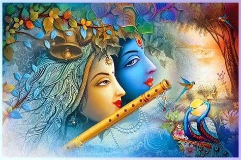 Lord Radha Krishna Paper Poster ( Poster 12X18 Inch Rolled ) Paper ...