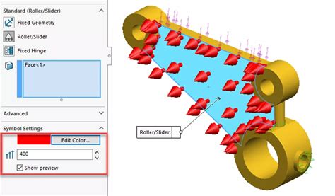 SolidWorks Simulation Allow Fixture Movement 的图像结果
