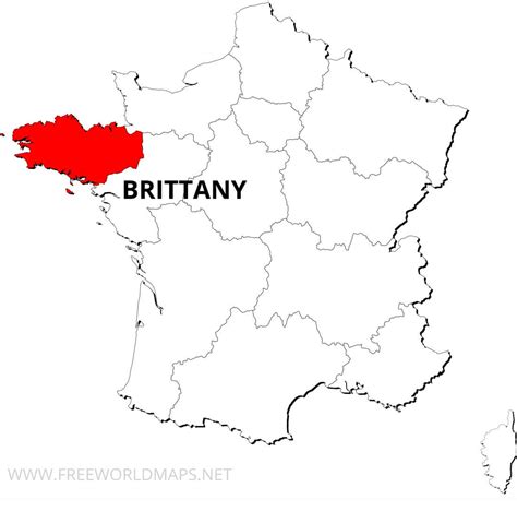 Brittany Peninsula Map