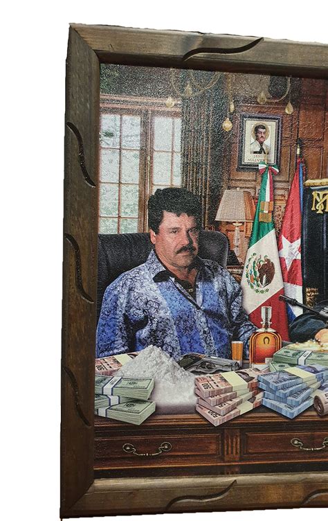 Scarface Al Pacino El Chapo and Pablo Escobar wooden picture frame 23 x ...