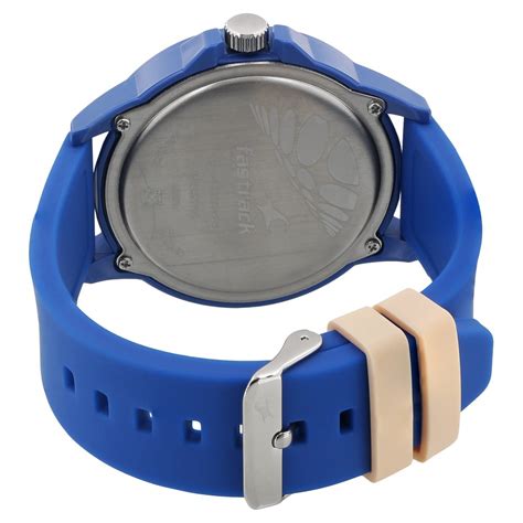 Buy Online Fastrack The Minimalists Quartz Analog Blue Dial Silicone ...