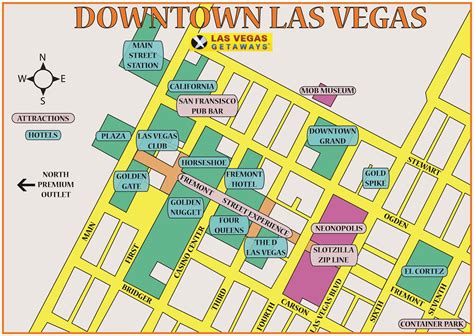 Printable Detailed Las Vegas Strip Map - Printable New Year Banners