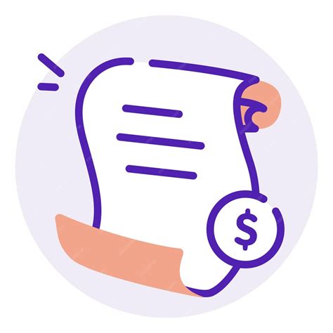 Bill invoice duo tone illustration shoply | Premium Vector
