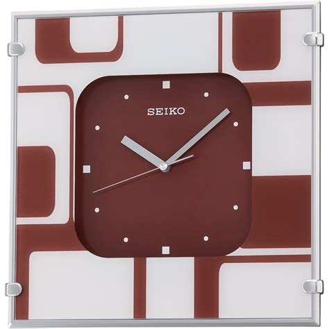 SEIKO ONLINE STORE QXA475R Maroon and White Clock – SEIKO CLOCKS INDIA