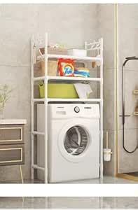 Delavala 3-Layer Metal Household Laundry Storage Shelf, Over Washing ...