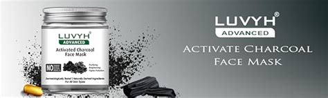 Buy Luvyh Activated Charcoal Face Mask 1000g (pack of 2) Cream Mask for ...