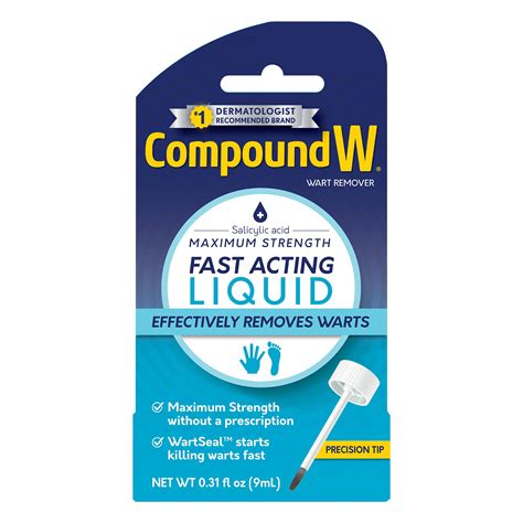 Buy Compound WMaximum Strength Fast Acting Liquid Wart Remover, 0.31 fl ...