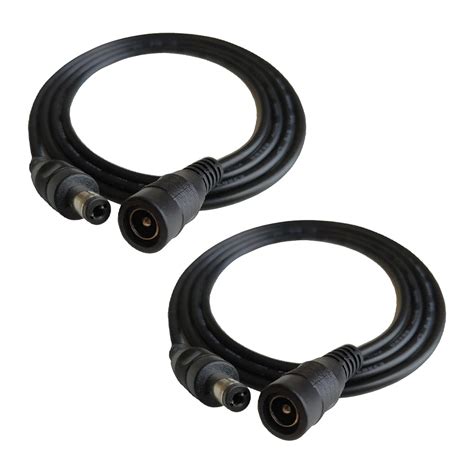 DZYDZR 2pcs 3 Meter 2.1mm x 5.5mm DC 12V Adapter Cable DC Plug ...