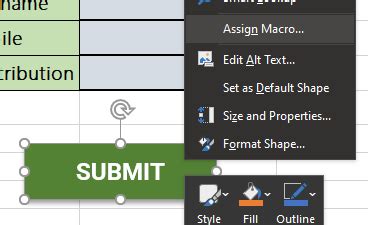 Image result for Creating Buttons in Excel
