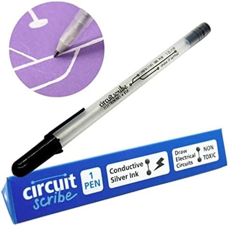 Circuit Scribe Conductive Ink Pen: Draw Circuits Instantly, Silver ...