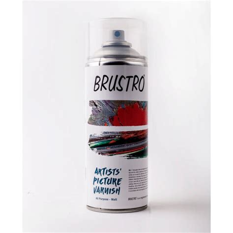 Brustro Artists’ Picture Varnish Spray – 400ml Matte Finish — Mango