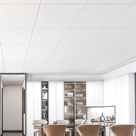 Buy Art3d 24-Pack Smooth Drop Ceiling Tile 2ft x 2ft in Off White, PVC ...